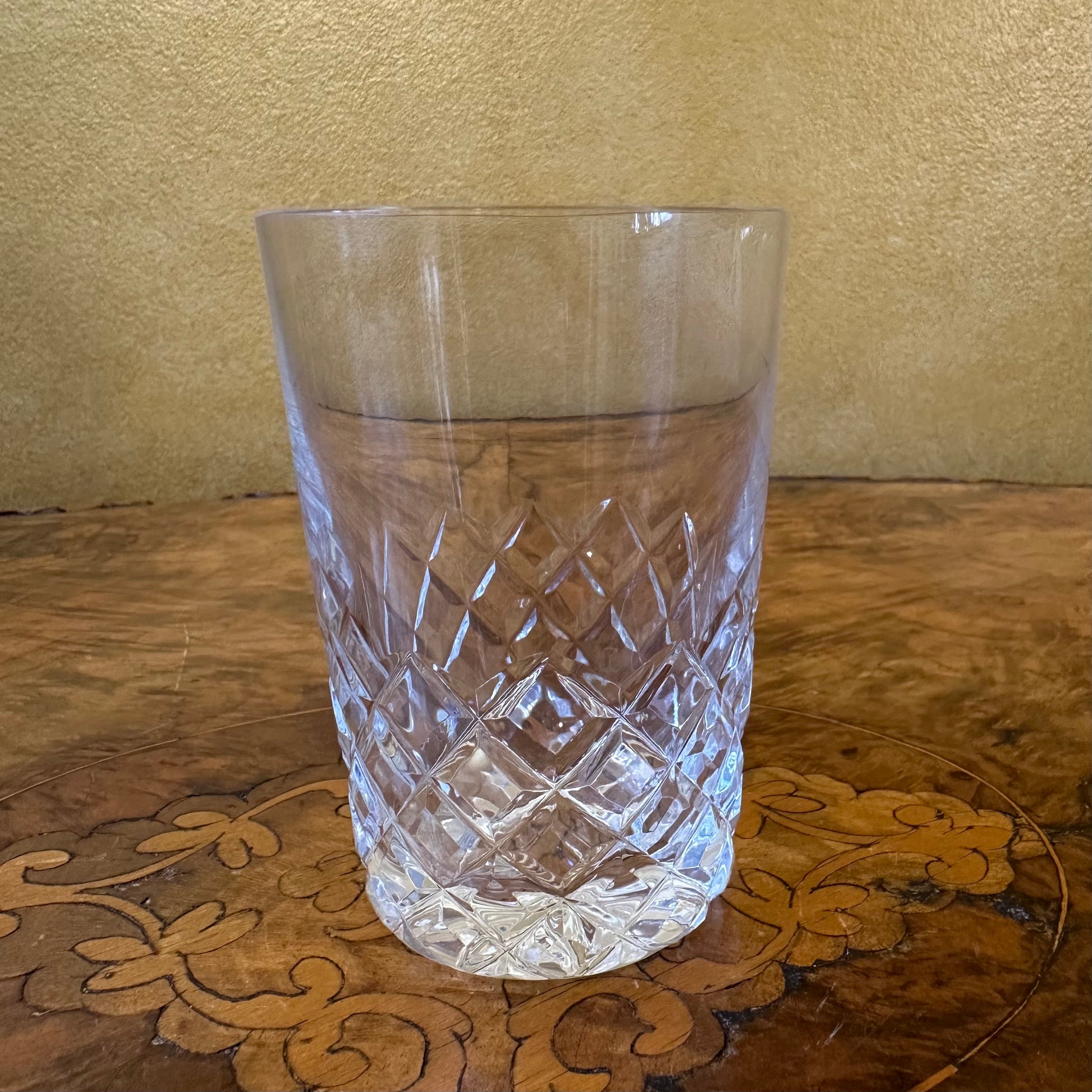 Vintage Crystal Drinking Glass 