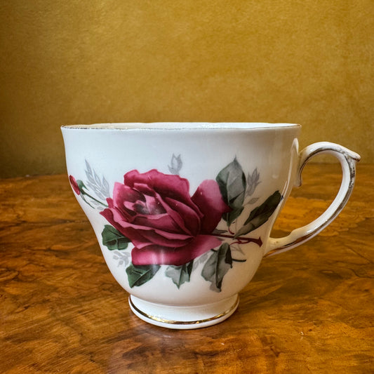 Vintage Duchess Red Rose Print Tea Cup 