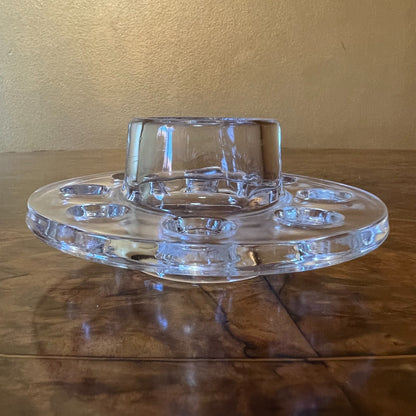 Vintage Flower Glass Frog Holes For Vase