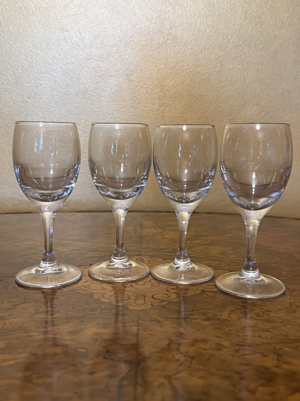 Vintage Glass Port Glasses Set Of Four 