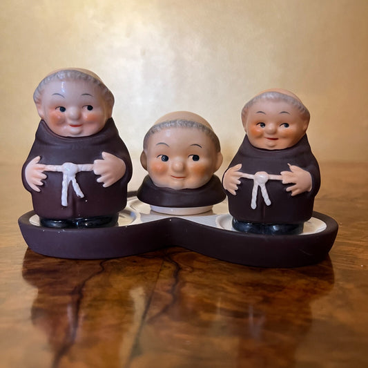 Vintage Goebel Friar Tuck Salt & Pepper 