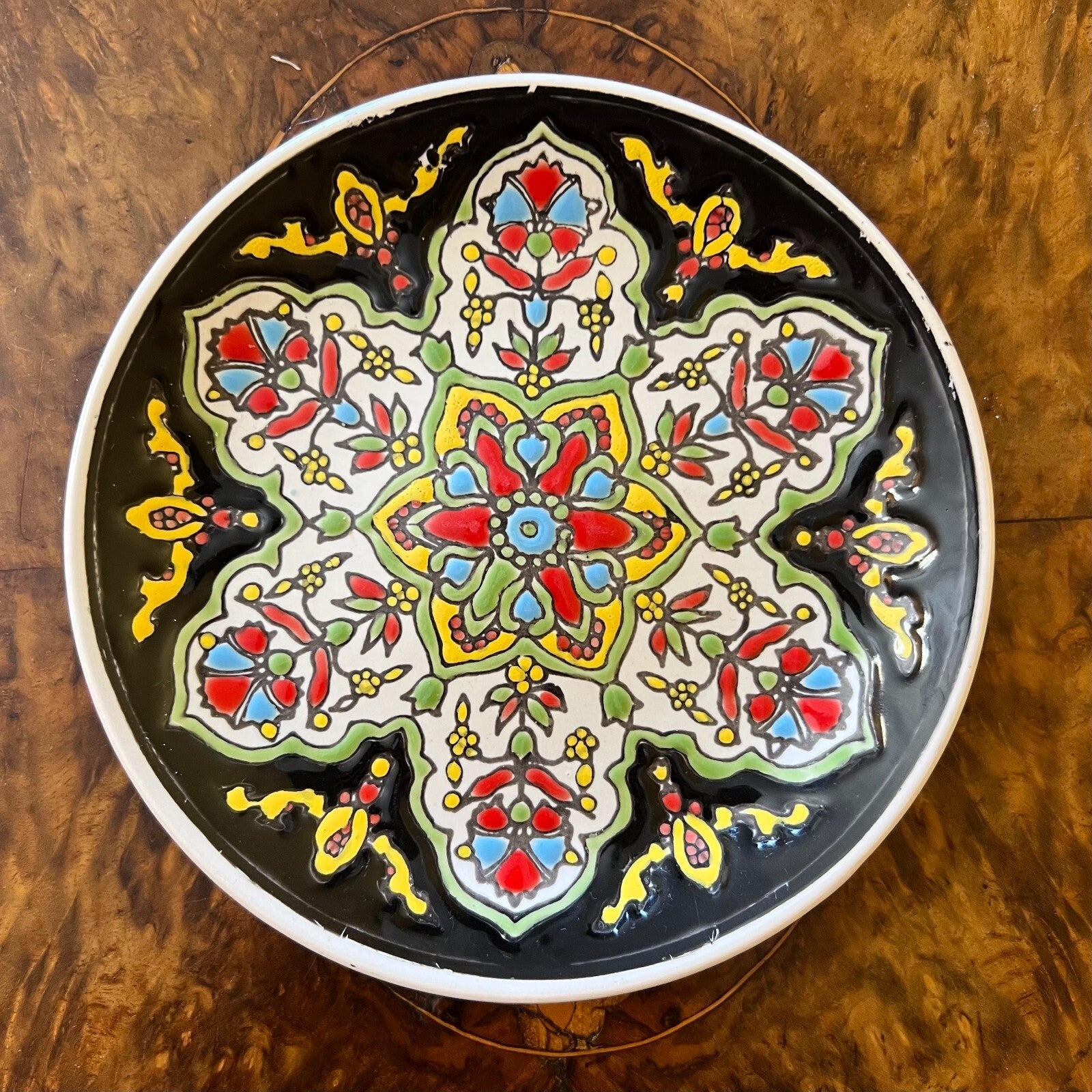Vintage Greece Hand Painted Small Plate 