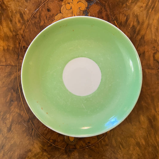 Vintage Green Small Saucer 