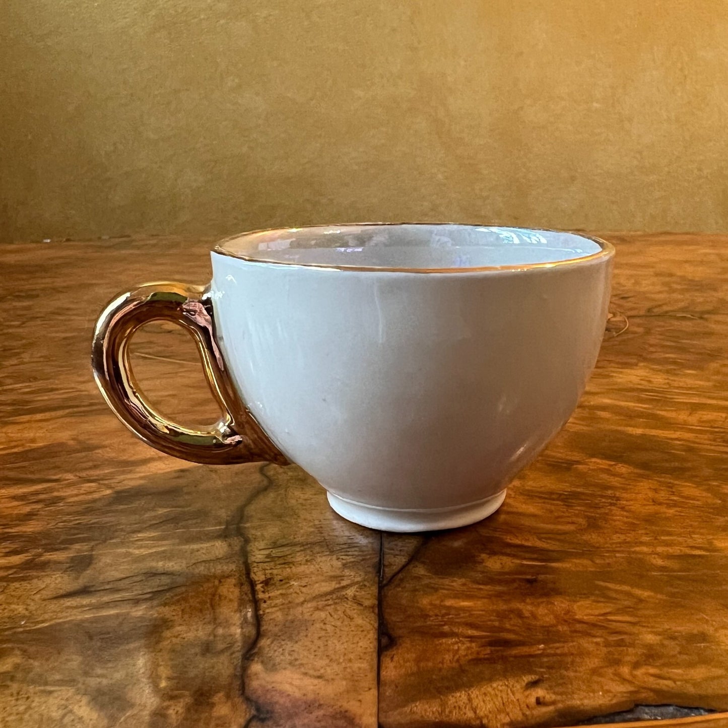 Vintage Grindley Pearl Light Aqua/Cream Demitasse Cup 