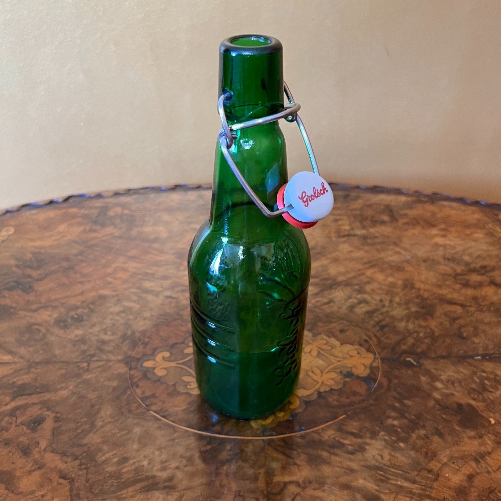 Vintage Grolsch Green Beer Bottle