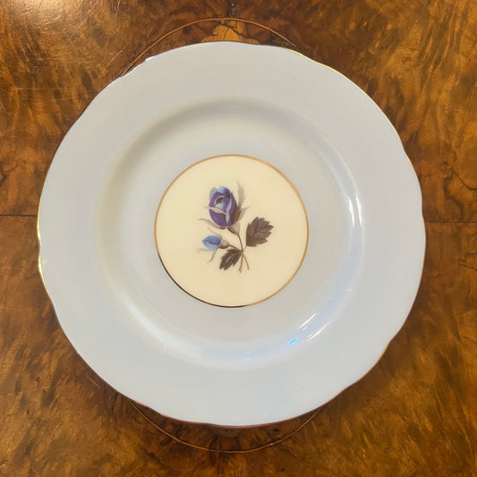 Vintage Hammersley Blue Floral Side Plate