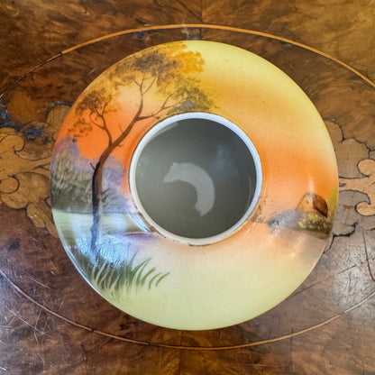 Vintage Hand Painted Scenic Print Potpourri 