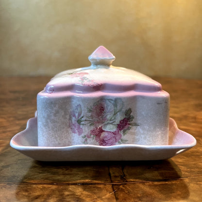 Vintage James Kent Old Foley Butter Dish 