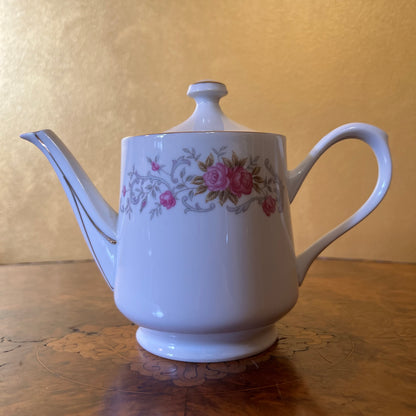 Vintage Japanese Floral Tea Pot 
