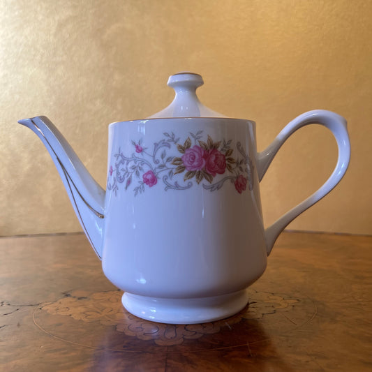 Vintage Japanese Floral Tea Pot 