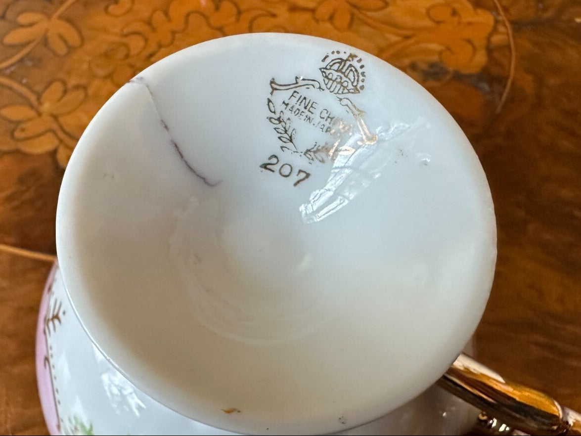 Vintage Japanese Pink Floral 