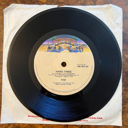 Vintage Kiss I Was Made For Lovin' You/ Hard Times 
