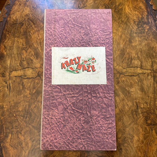 Vintage Krazy Maze Board Game Board Only 
