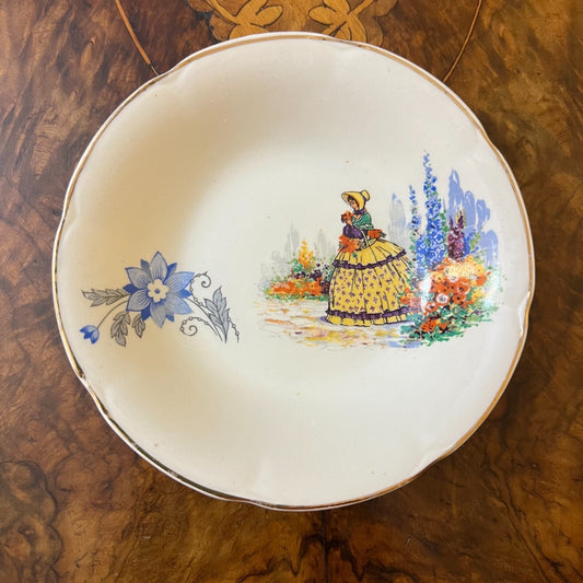 Vintage Lady Crinoline Small Bowl 