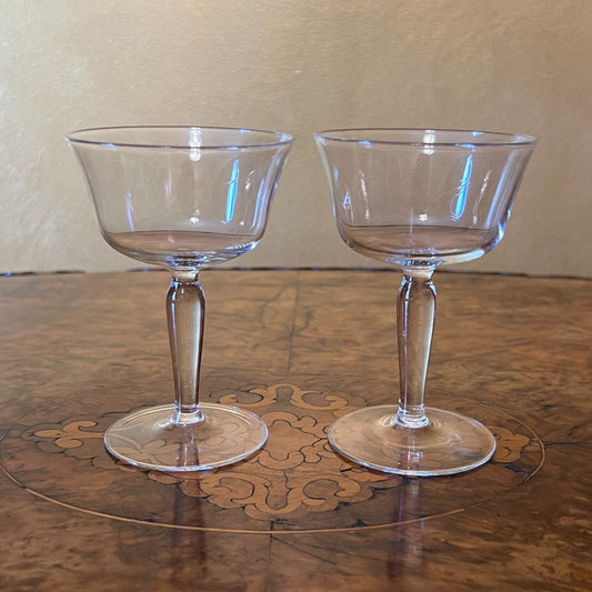 Vintage Liqueur Glasses Pair 