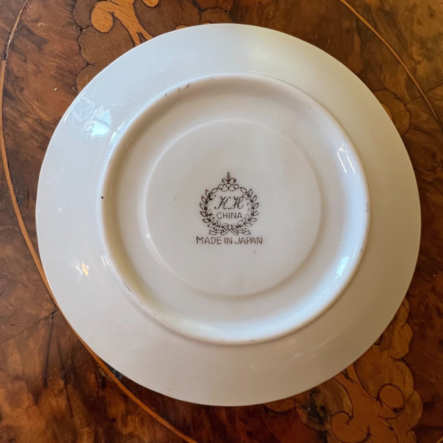 Vintage Lustreware Japanese 4 Demitasse Coffe Cups Saucer Plate