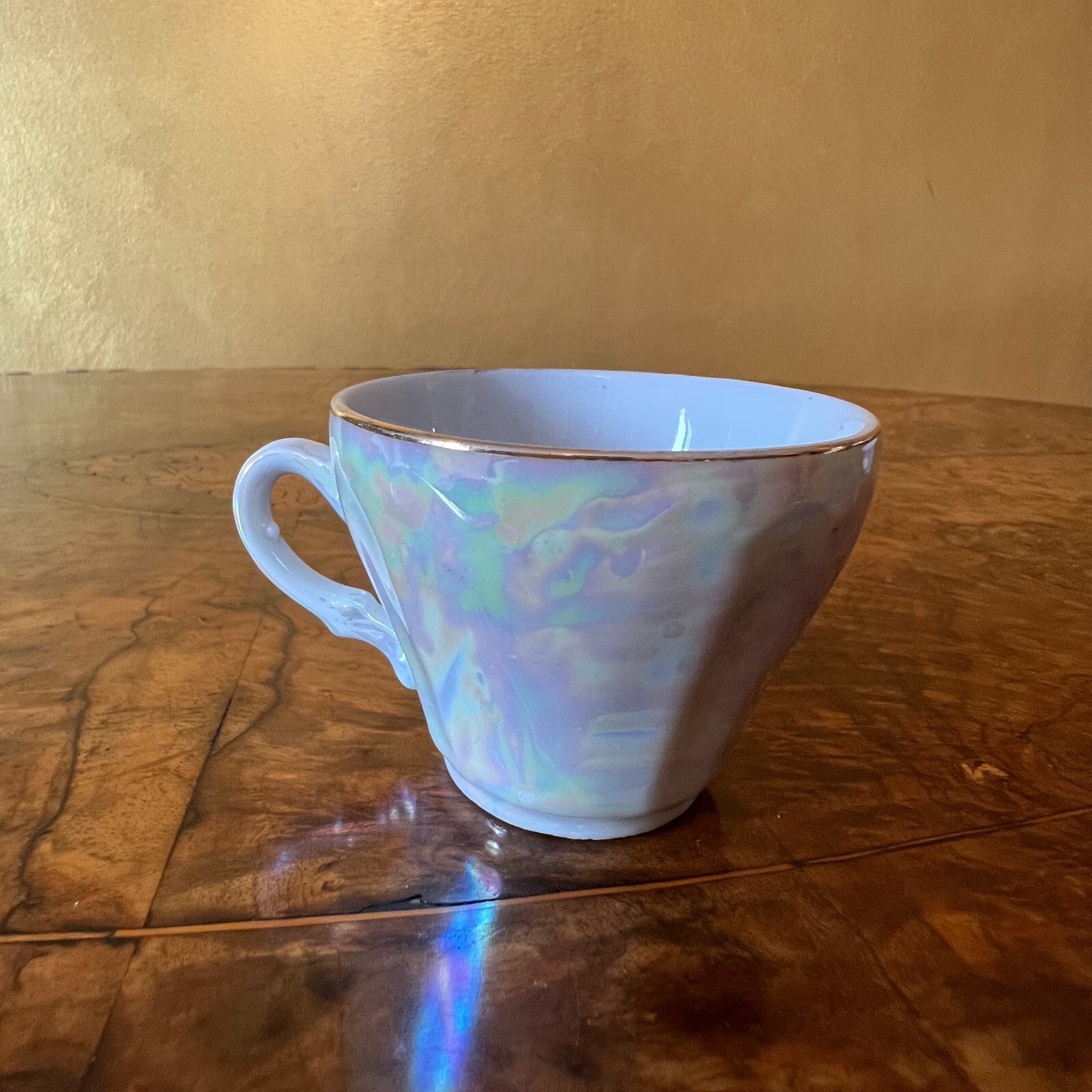Vintage Lustreware Japanese 4 Demitasse Coffe Cups Set