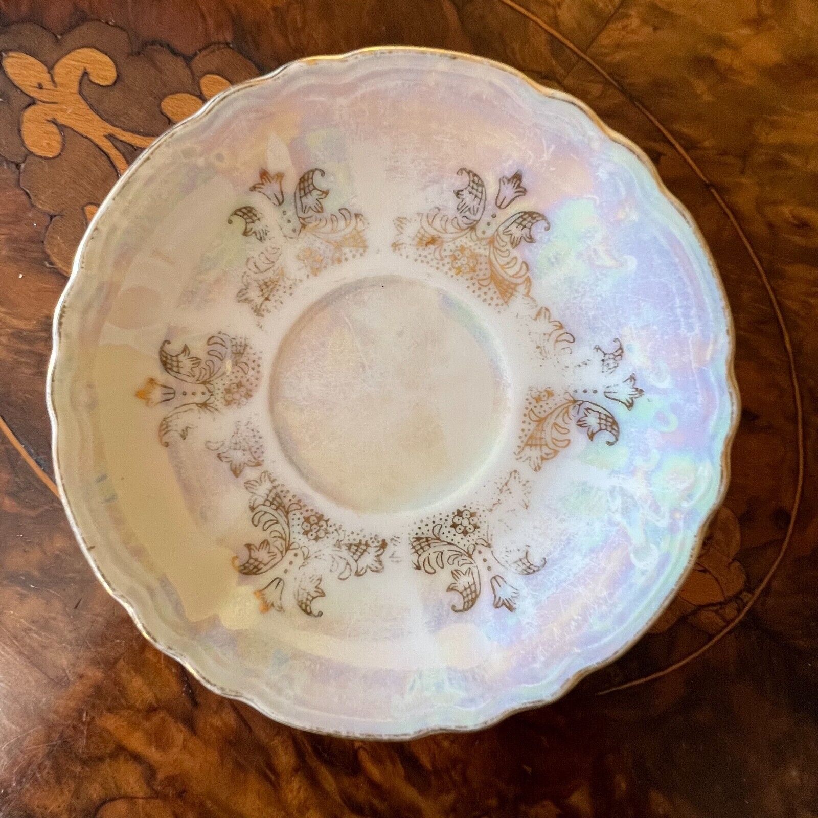 Vintage Lustreware Japanese Saucer Plate