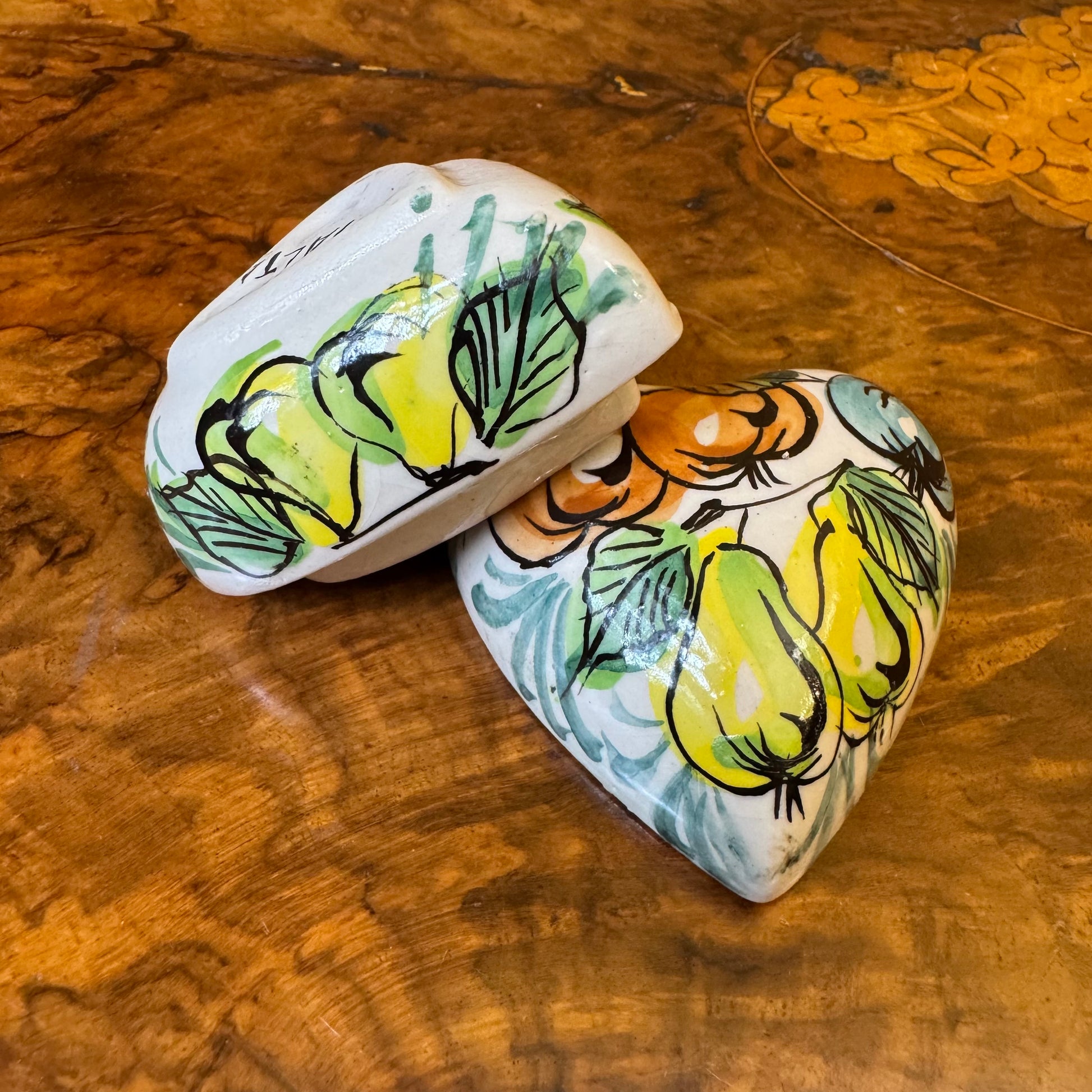 Vintage Maltese Heart Shaped Trinket 