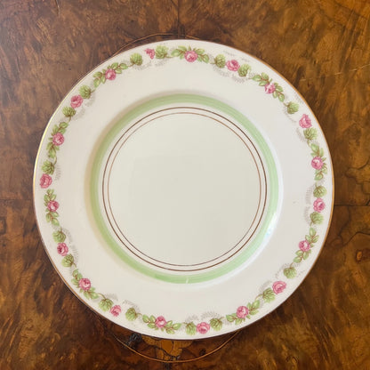 Vintage Melba Green Floral Side Plate 