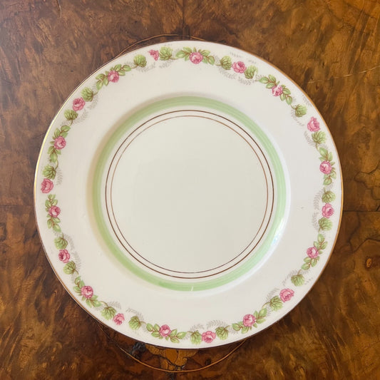 Vintage Melba Green Floral Side Plate 