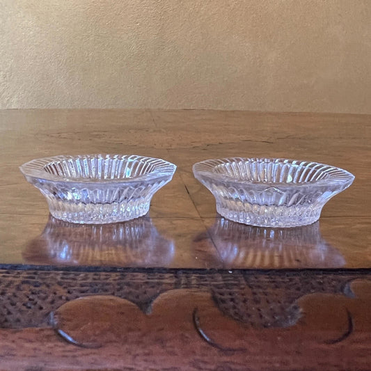 Vintage Miniature Glass Dish Pair