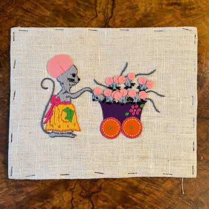 Vintage Mouse Long Stitch Tapestry