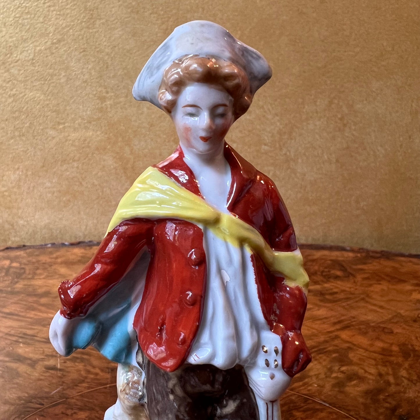 Vintage Musician Boy Figurine 