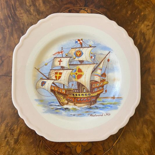 Vintage Nelson Ware Westward Ship Side Plate 