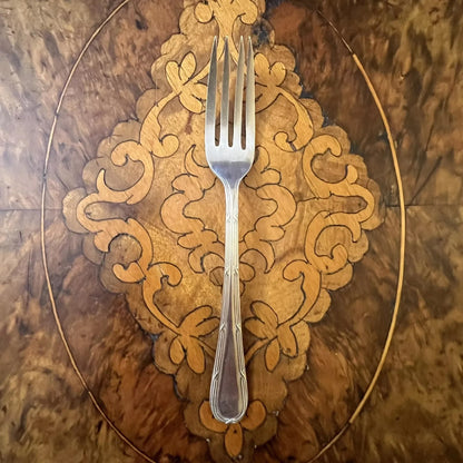Vintage Nickel Silver Dessert Fork