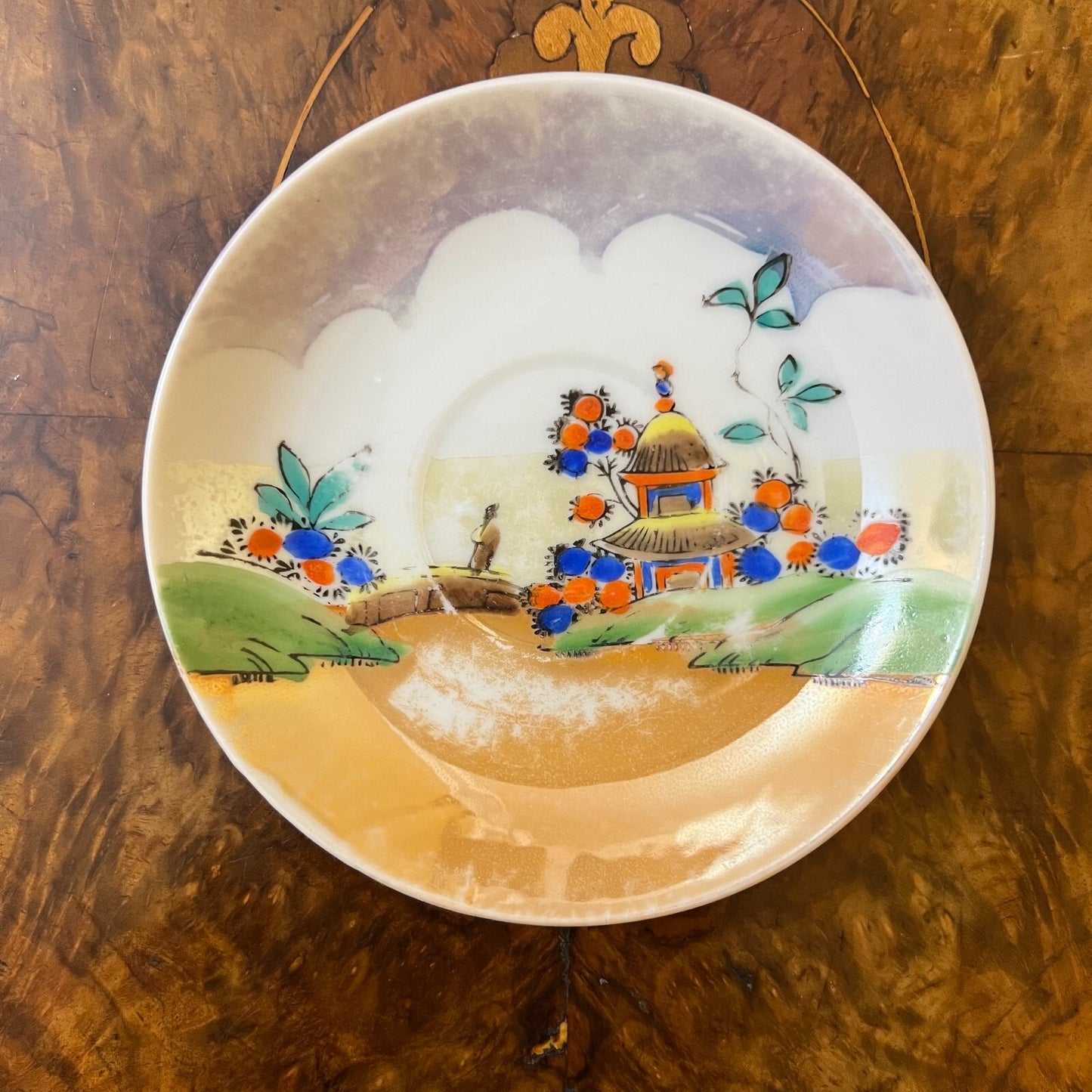 Vintage Oriental Tea Cup Saucer 