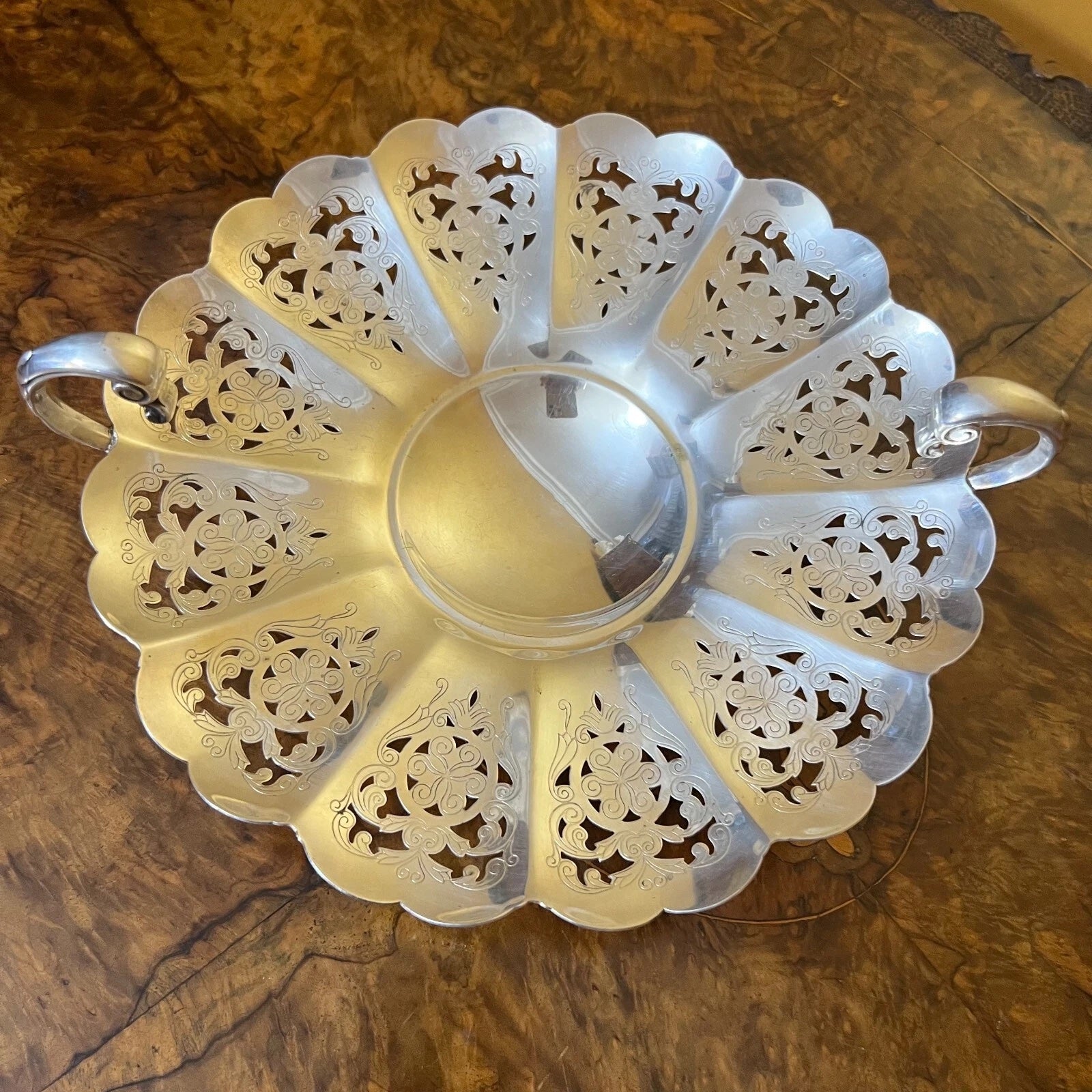 Vintage Paramount Silver Plated Platter Vintage