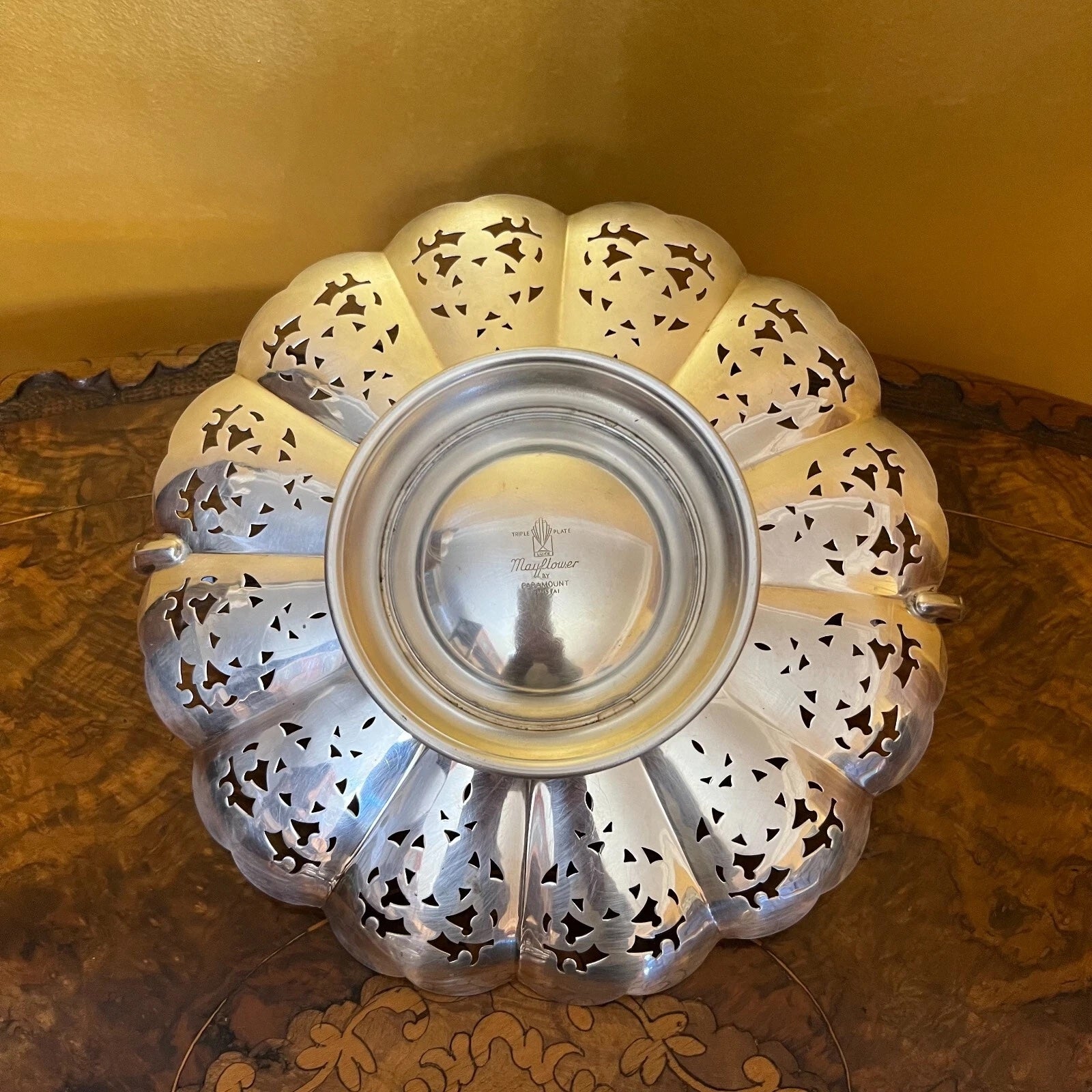 Vintage Paramount Silver Plated Platter with handles