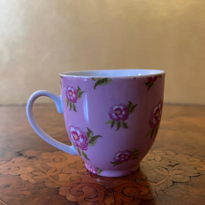 Vintage Pink Floral Tea Cup 