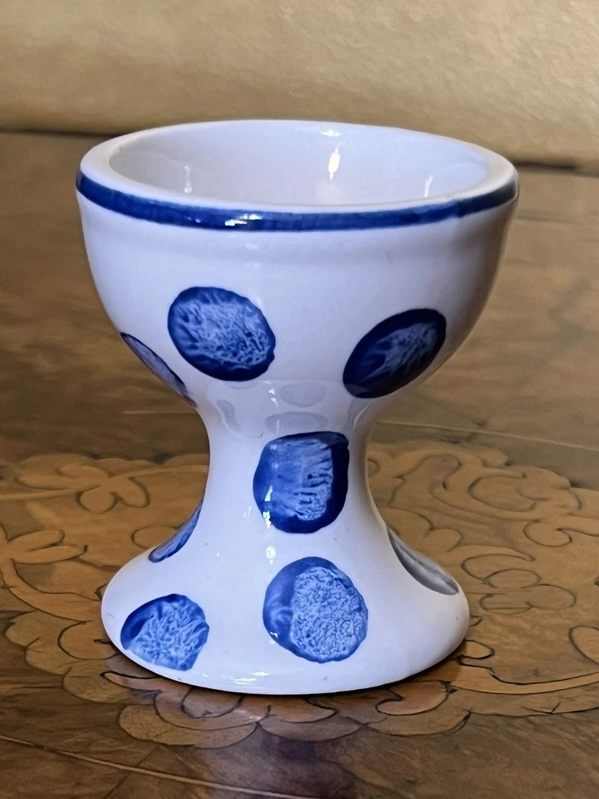 Vintage Poke Dot Egg Cup Holder 