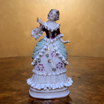 Vintage Porcelain Lady Figurine 