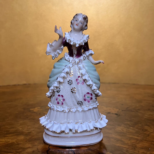 Vintage Porcelain Lady Figurine 