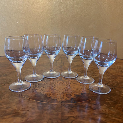 Vintage Port Glasses Set Of Six 