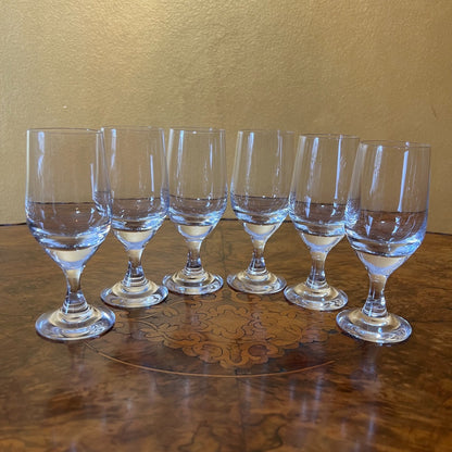 Vintage Port Glasses Set Of Six 