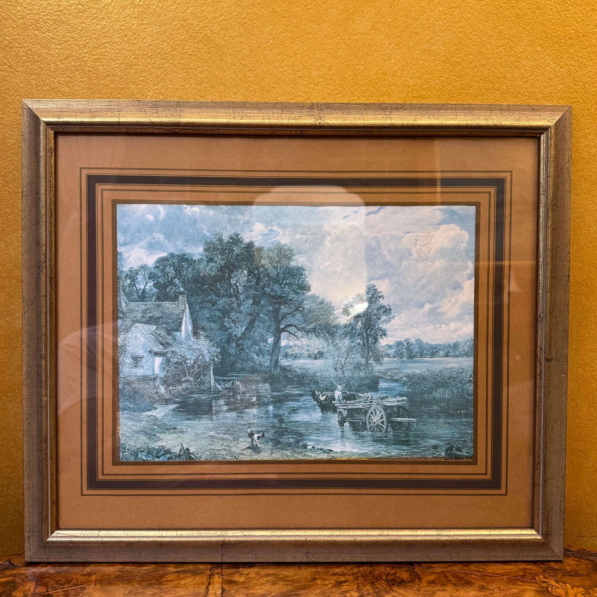 Vintage Print Of Painting The Hay Wain Wall Art 