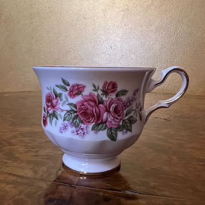 Vintage Queen Anne Pink Rose Tea Cup 