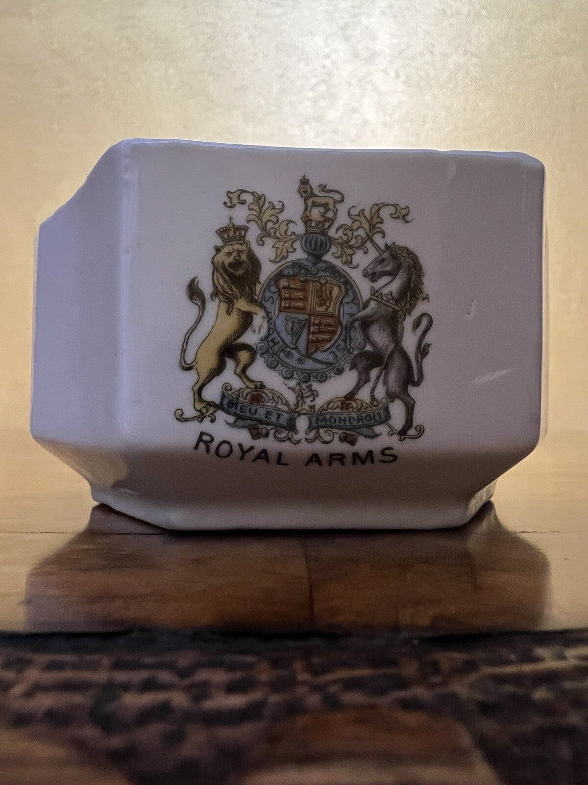 Vintage Royal Arms Crest Small Dish 