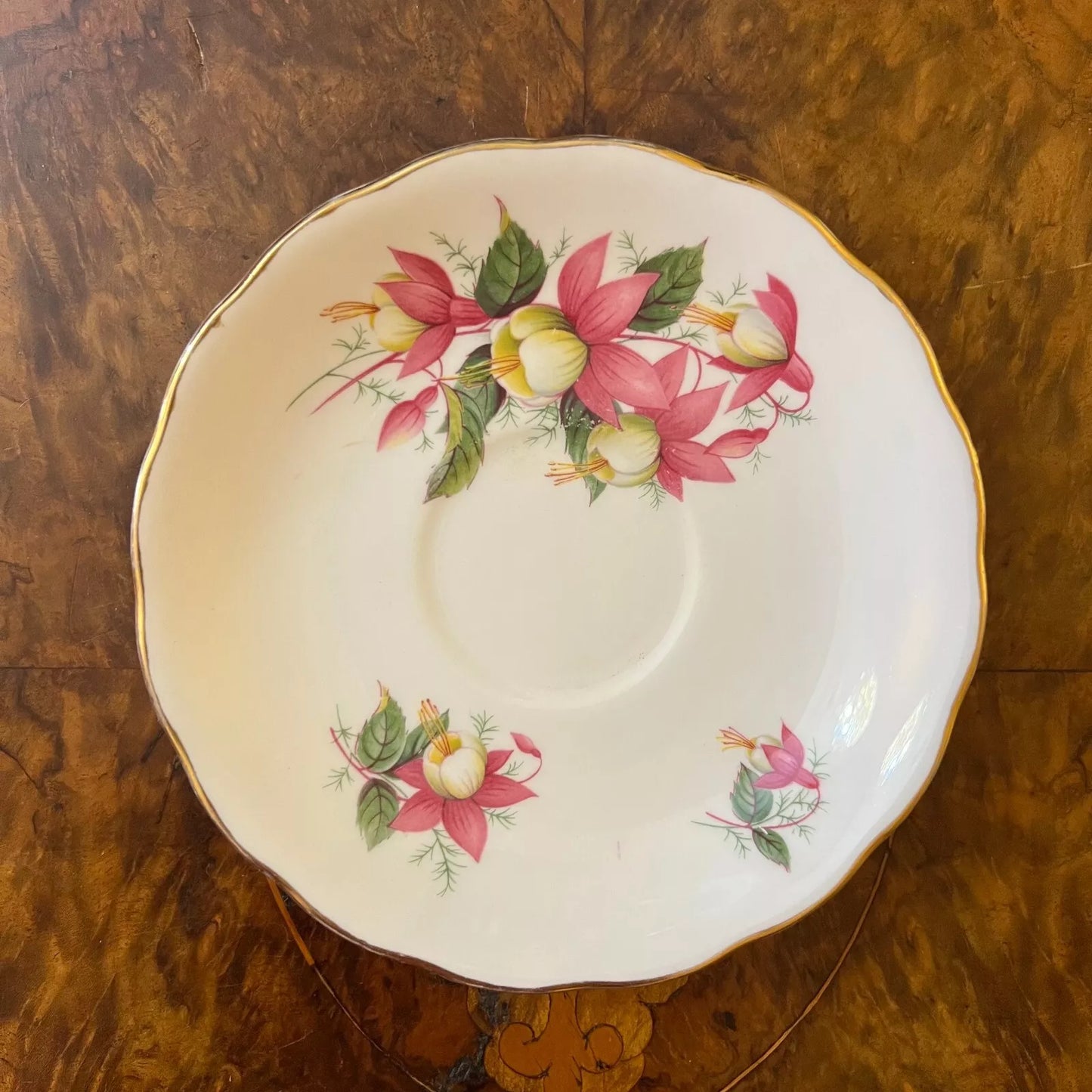 Vintage Royal Vale Floral Print Saucer