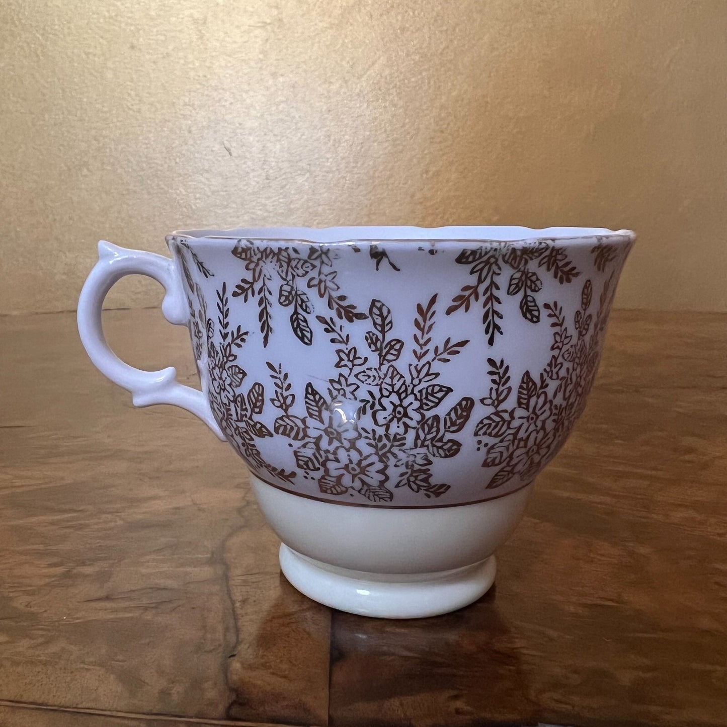 Vintage Royal Vale Yellow Gold Tea Cup 