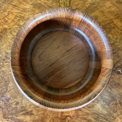 Vintage Scan Look Wooden Bowl 
