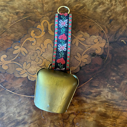 Vintage Swiss Hand Painted Small Cow Bell