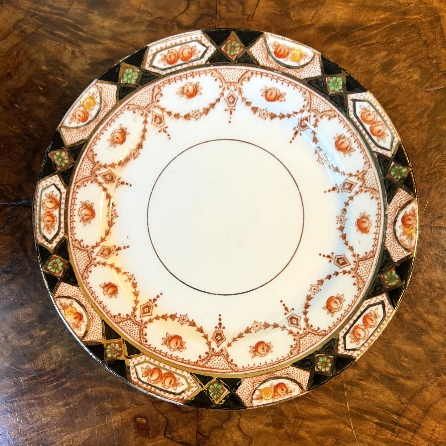 Vintage Thames Gold Floral Print Side Plate