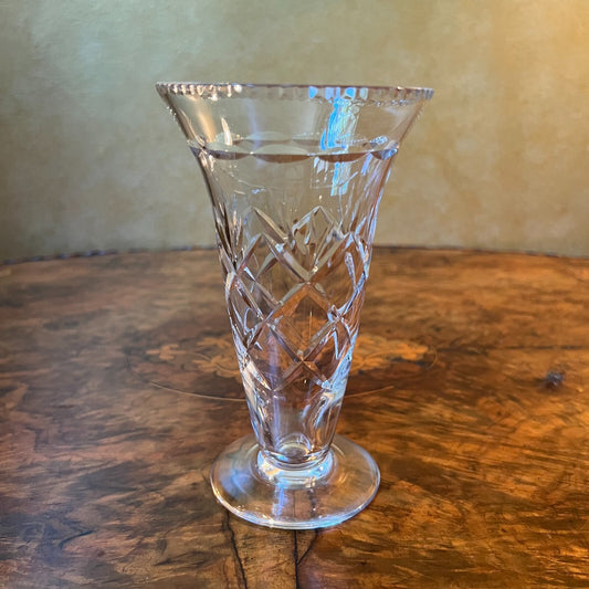 Vintage Webb Corbett Crystal Vase 