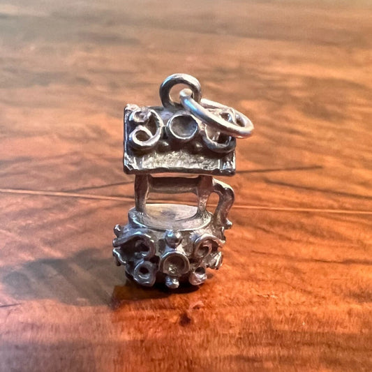 Vintage Well Pendant Charm 