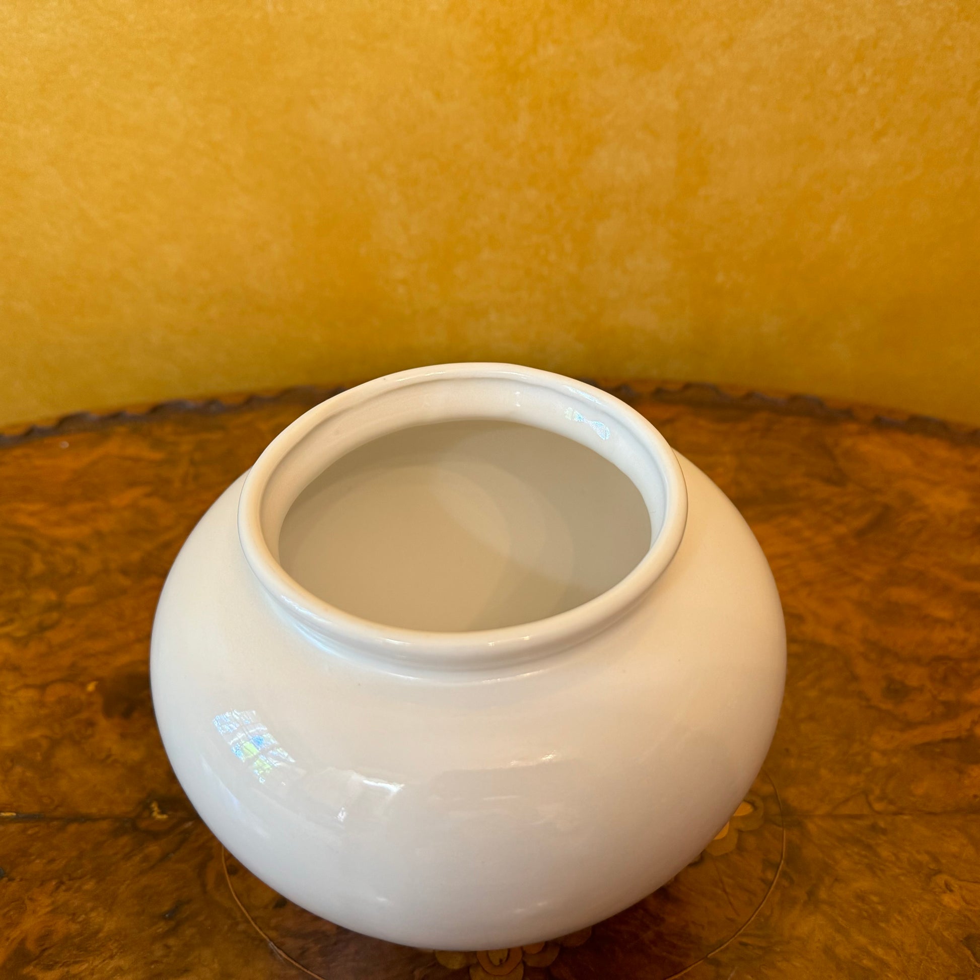 Vintage White Porcelain Vase 